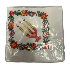 Scandia‎ Luncheon Vintage Paper Napkins Holiday Christmas Party Decor 13.5" NEW